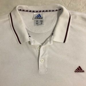 Adidas White Polo